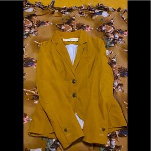 Anthropologie Mustard blazer